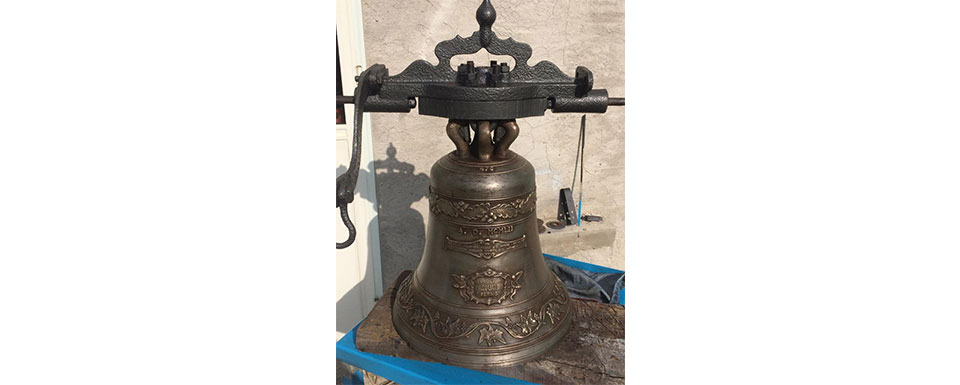 Ripulitura e restauro campane con ceppi presso chiedsa della Pietà Fermo (FM)